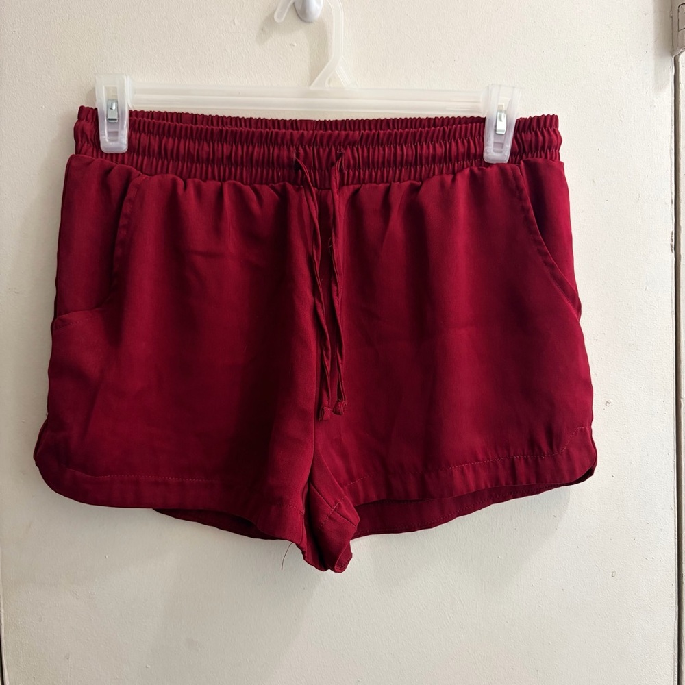 Charlotte Russe Women's Burgundy Athletic Shorts